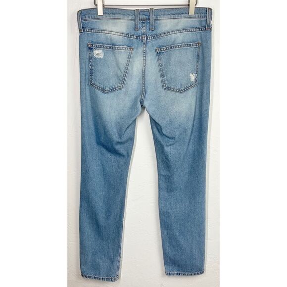 Current Elliott Blue The Fling Tattered Destroy Slim Denim Jeans 27 - Picture 4 of 6